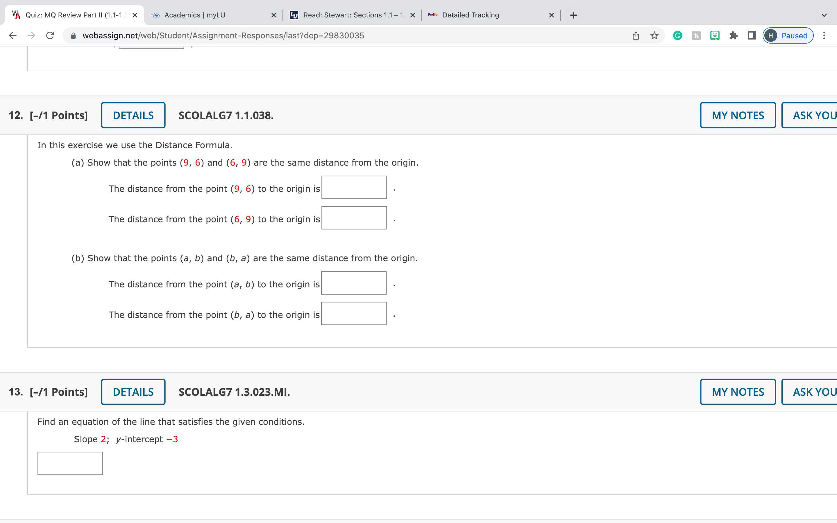 Wt Quiz: MQ Review Part II (1.1-1. X we