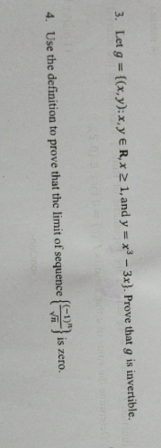 how to solve this 2 question? 3. Let g = {(x, y):