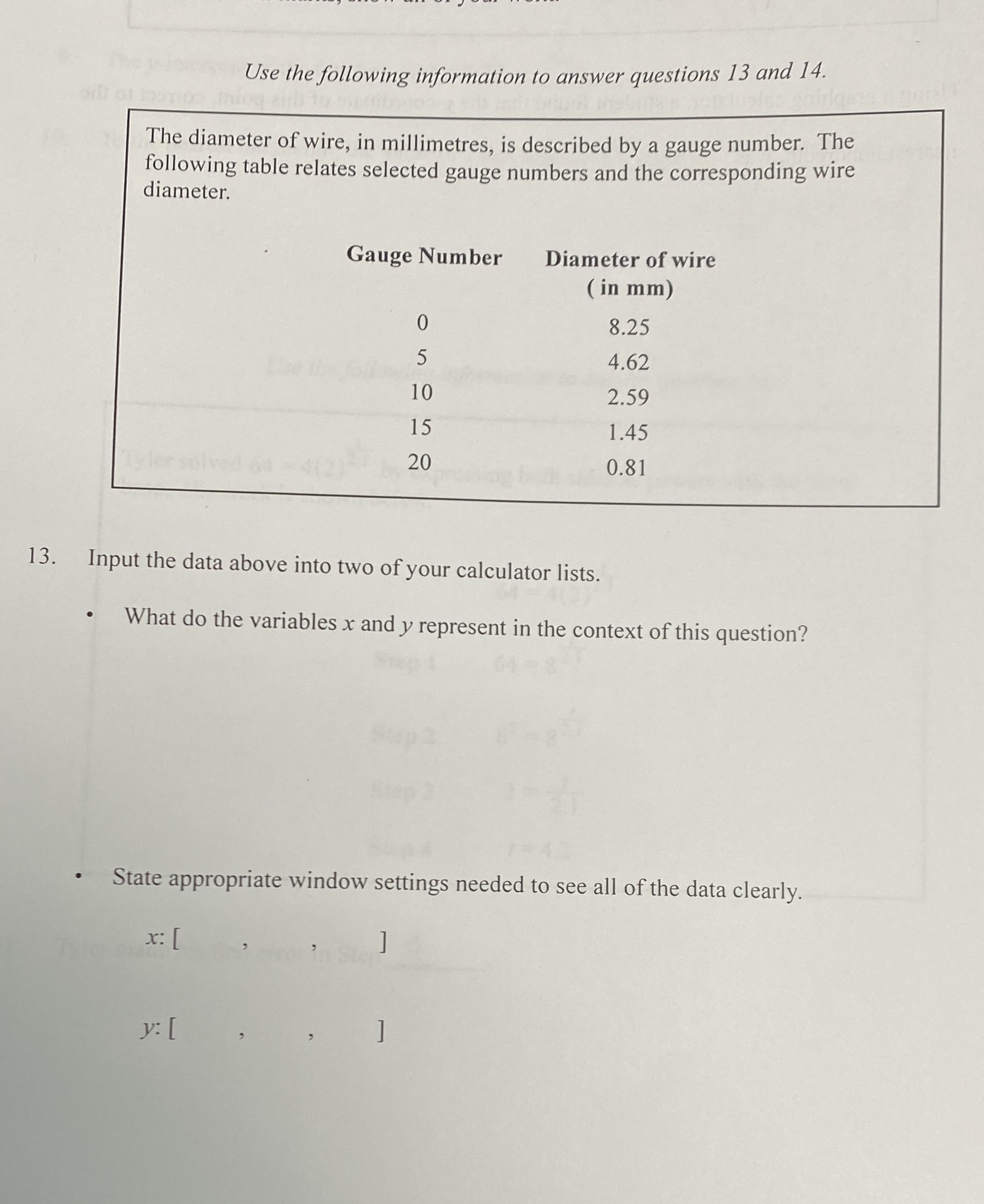 Need these two Use the following information to