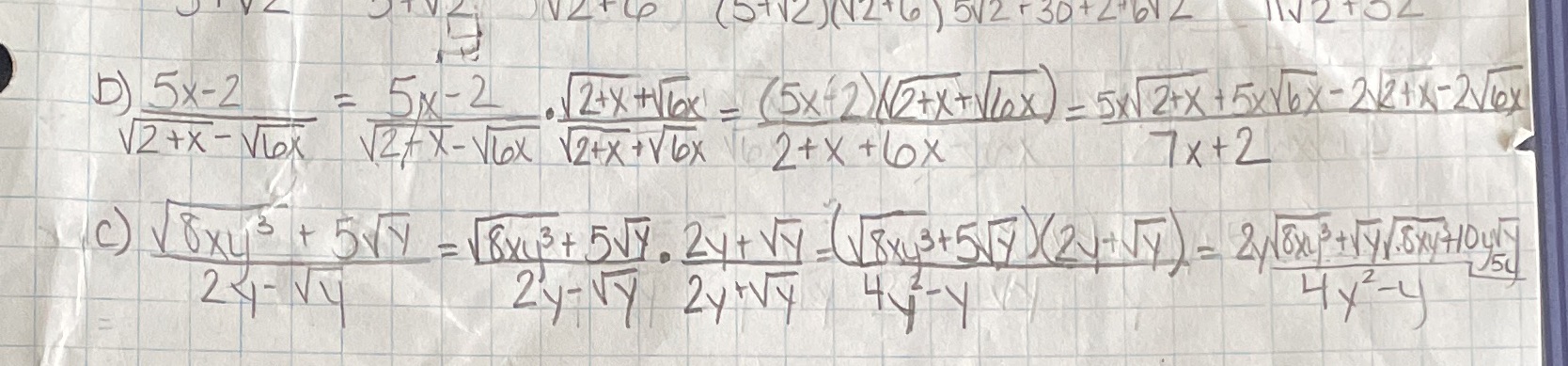 I need to rationalize the denominator. Is it