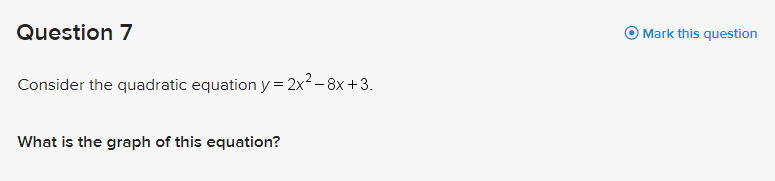 QUEStiDn 7 G) Mark this question Consider the