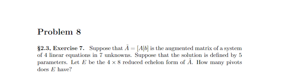 Problem 2 2.2, Exercise 5. Find the cosine ef the