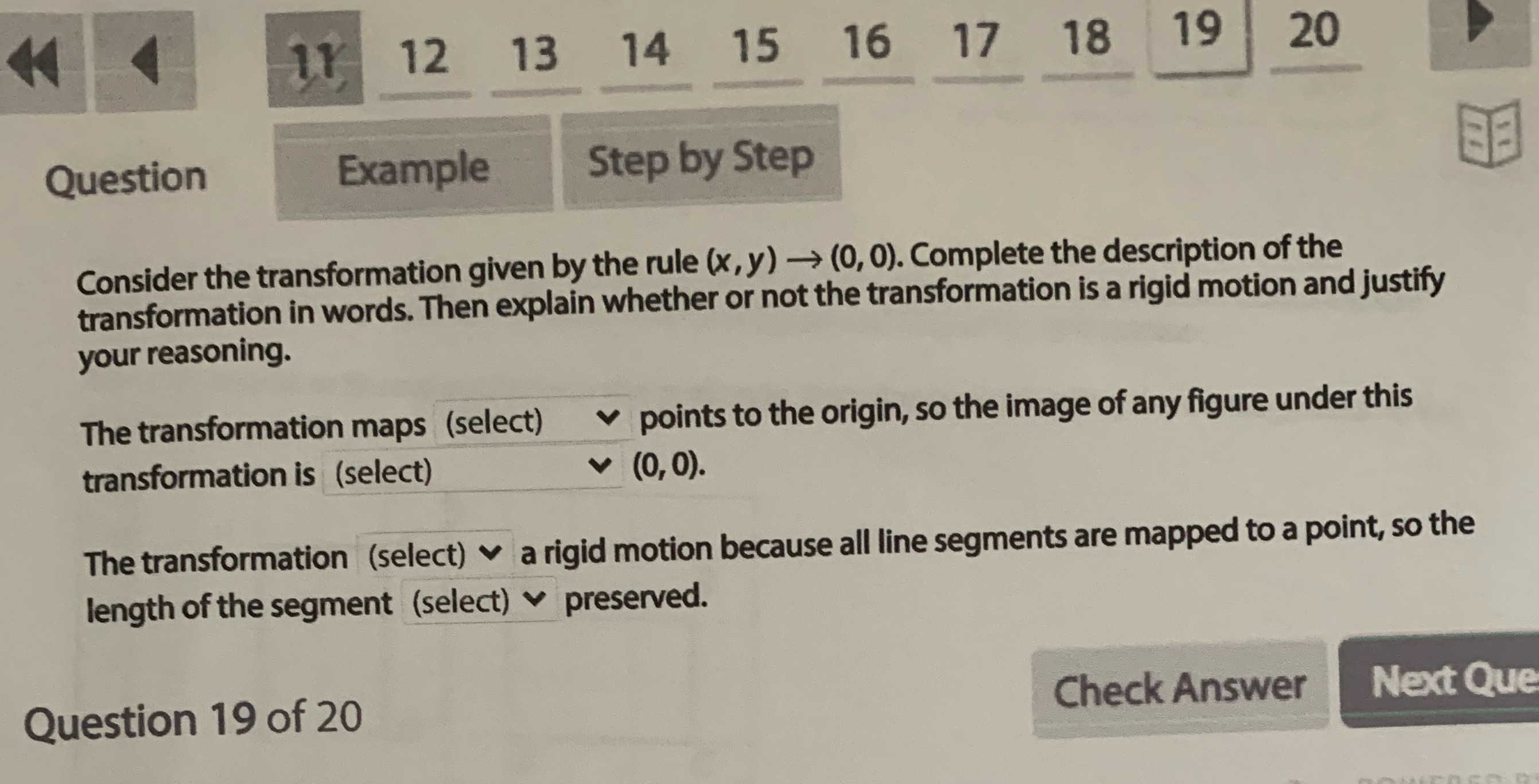 19 12 13 14 15 16 17 18 19 20 Question Example