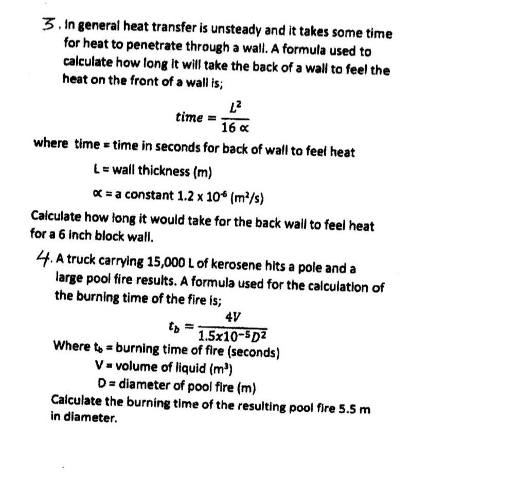 3' . In general heat transfer is unsteady
