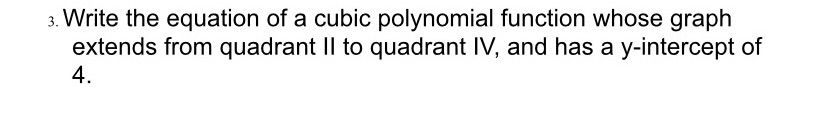 3_Write the equation of a cubic polynomial