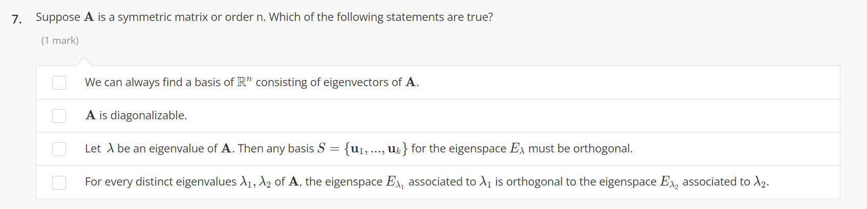 6. NO Let A = 1 P 1 0 , and D = NOO We have A =