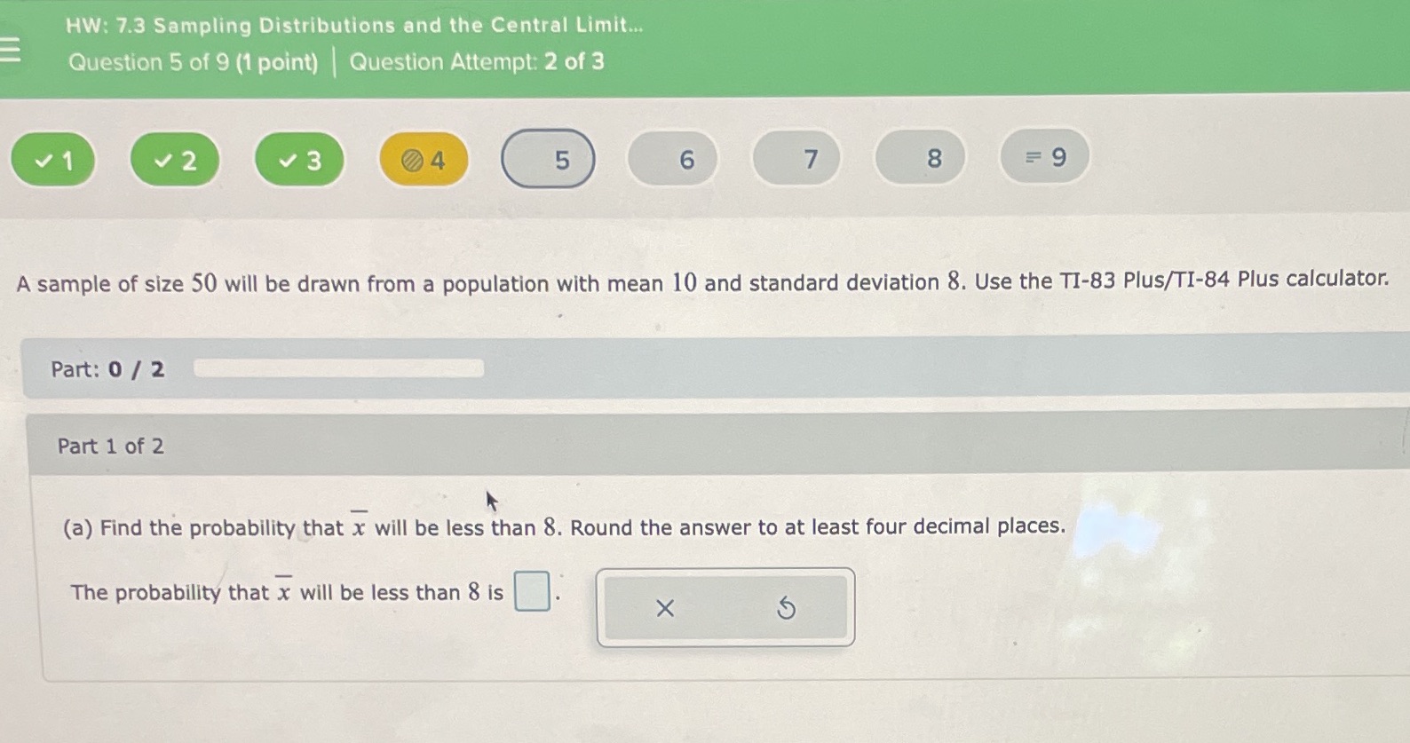 HW: 7.3 Sampling Distributions and the Central