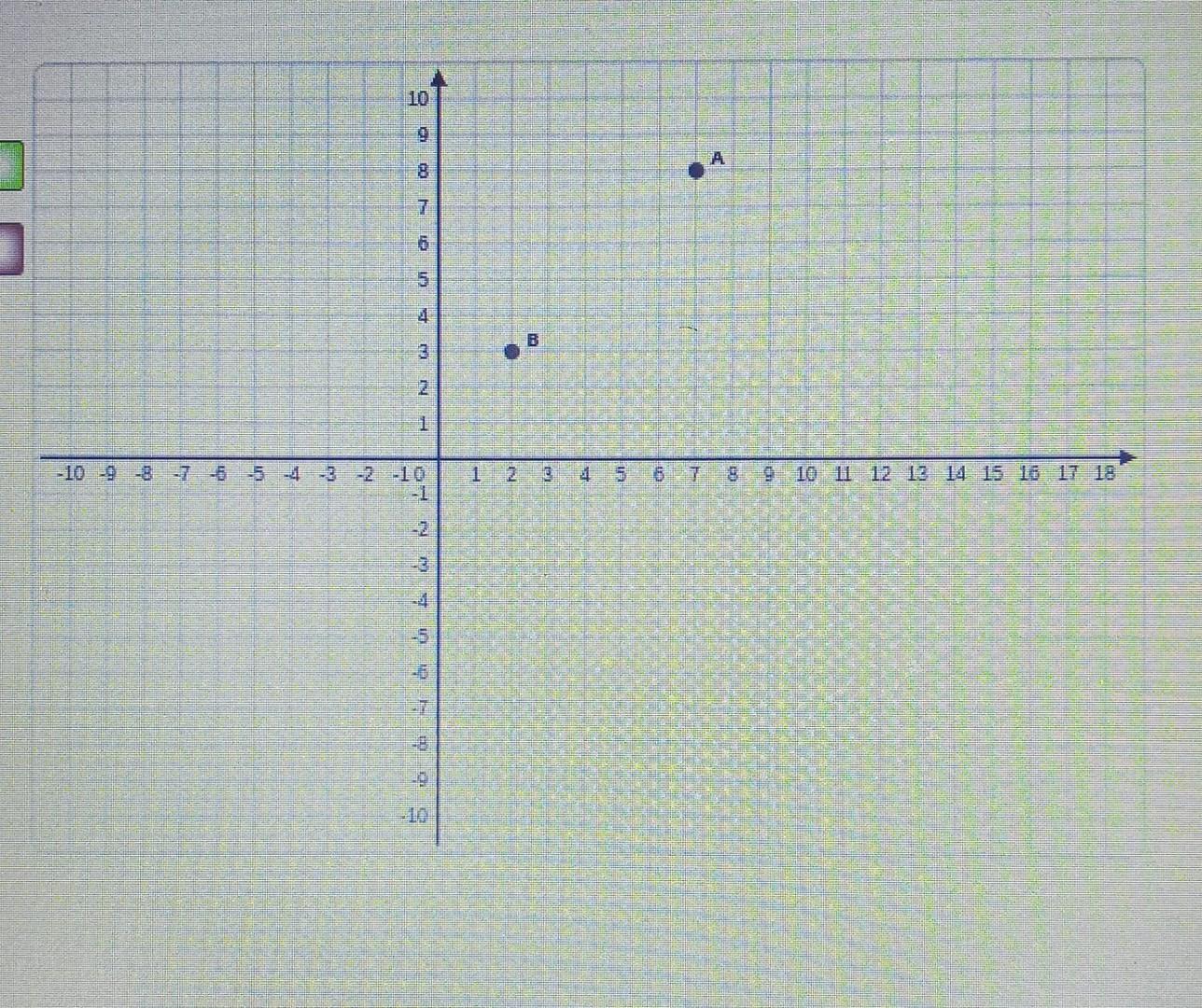 Graph the image of points A and B after a