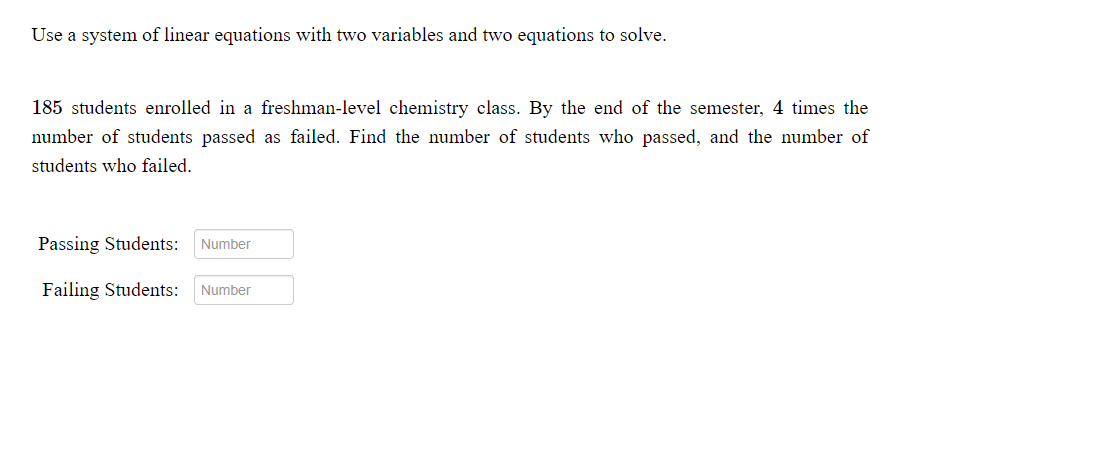 Solve the system of equations by any method.