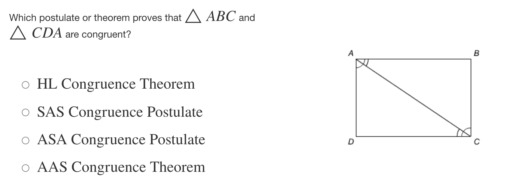 question 3 Which postulate or theorem proves that