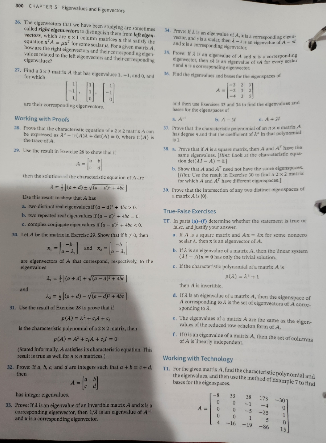 5.1 please only write on paper. no explanation