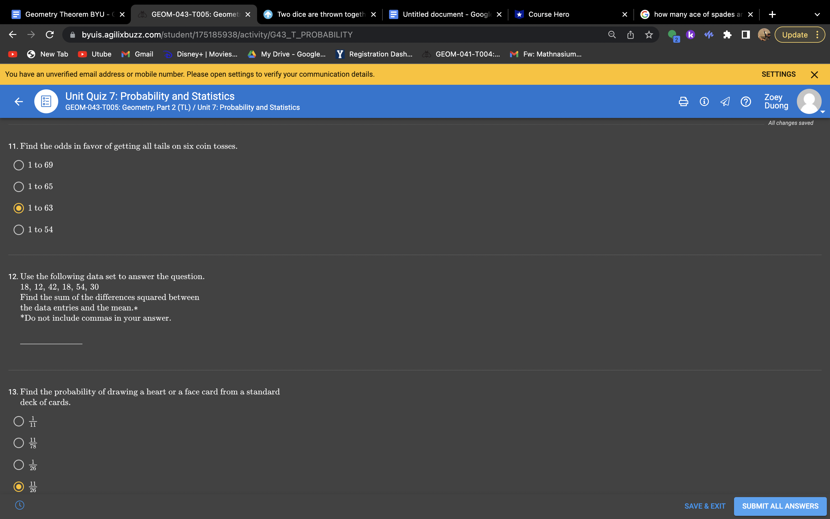 Geometry Theorem BYU - ( x GEOM-043-T005: Geomet
