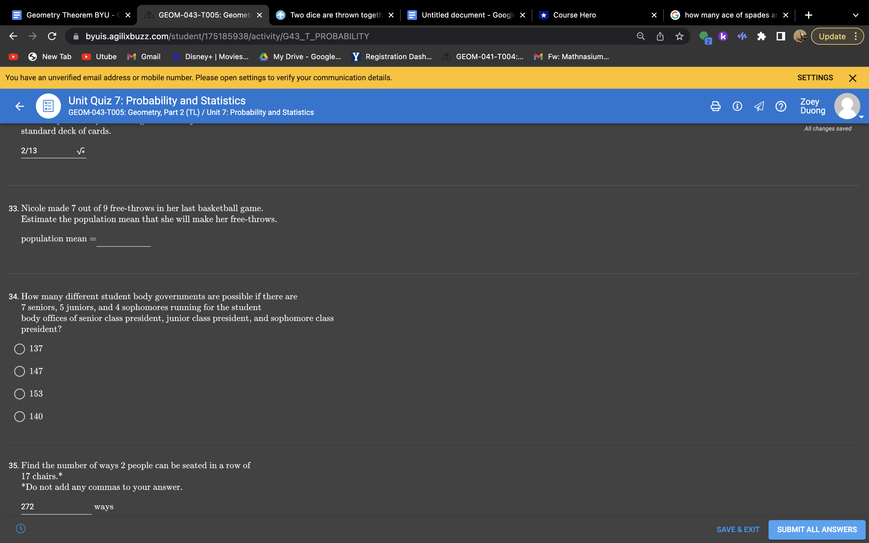 Geometry Theorem BYU - ( x GEOM-043-T005: Geomet