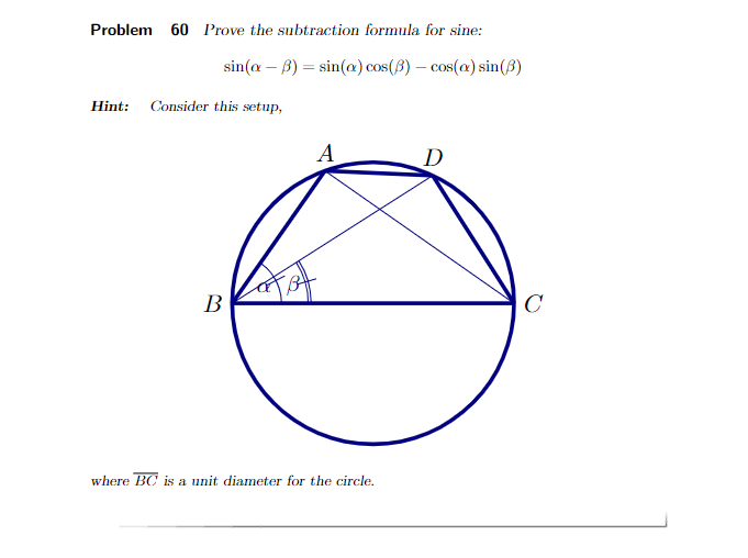 problem 60, ty! Problem 60 Prove the subtraction