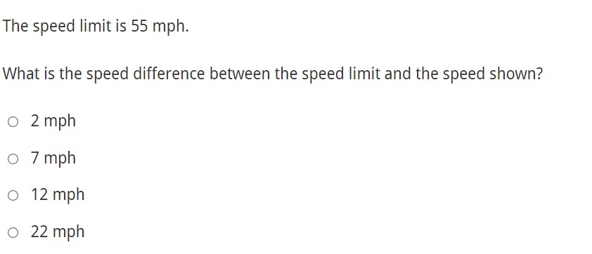 Q1. Mr. Mitchell has been driving for 19 minutes.