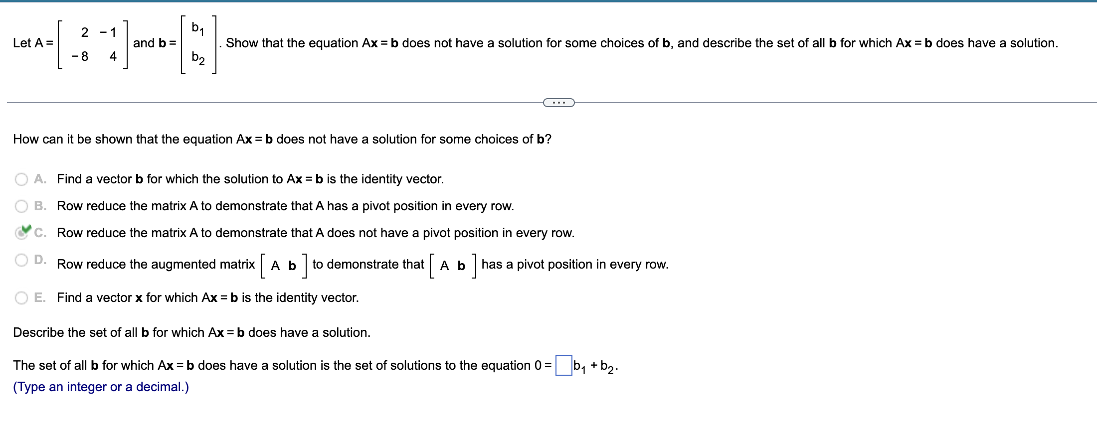 0 - 1 0 Let v1 = _1 , v2 = 0 , and v3 = 1 . Does