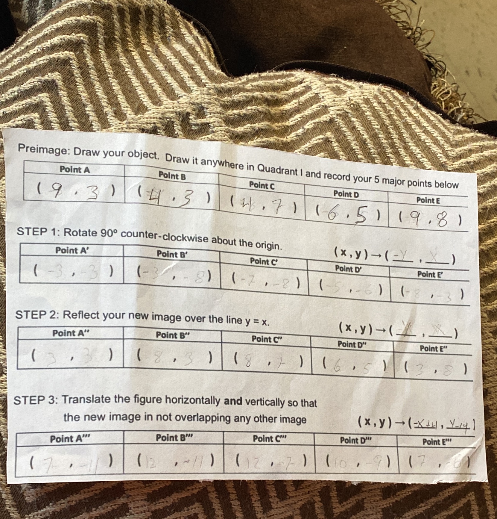 transform an image using a composition of rigid transformations.Use this has preimage