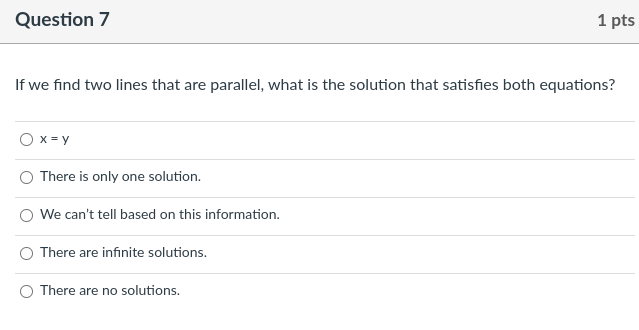 Question :5 1 pts For what values of x will (3:.