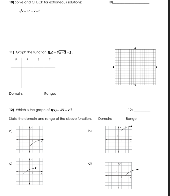 For problems 1-3, simplify the expression, if