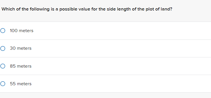 Tarn owns a square plat of land. He knows that