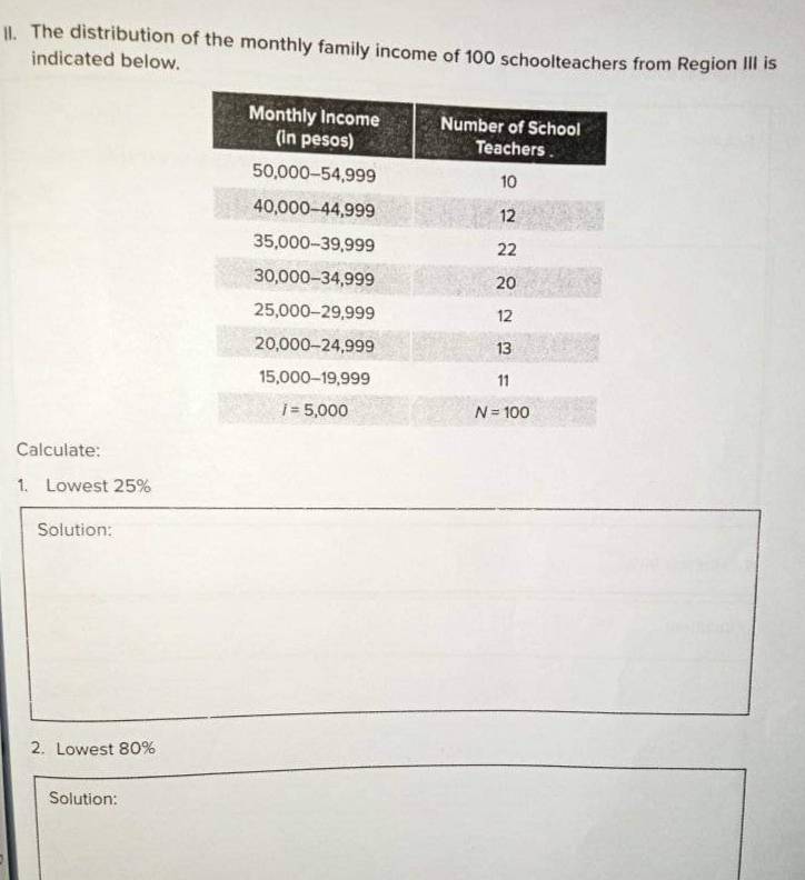 solve the problem 11. The distribution of the