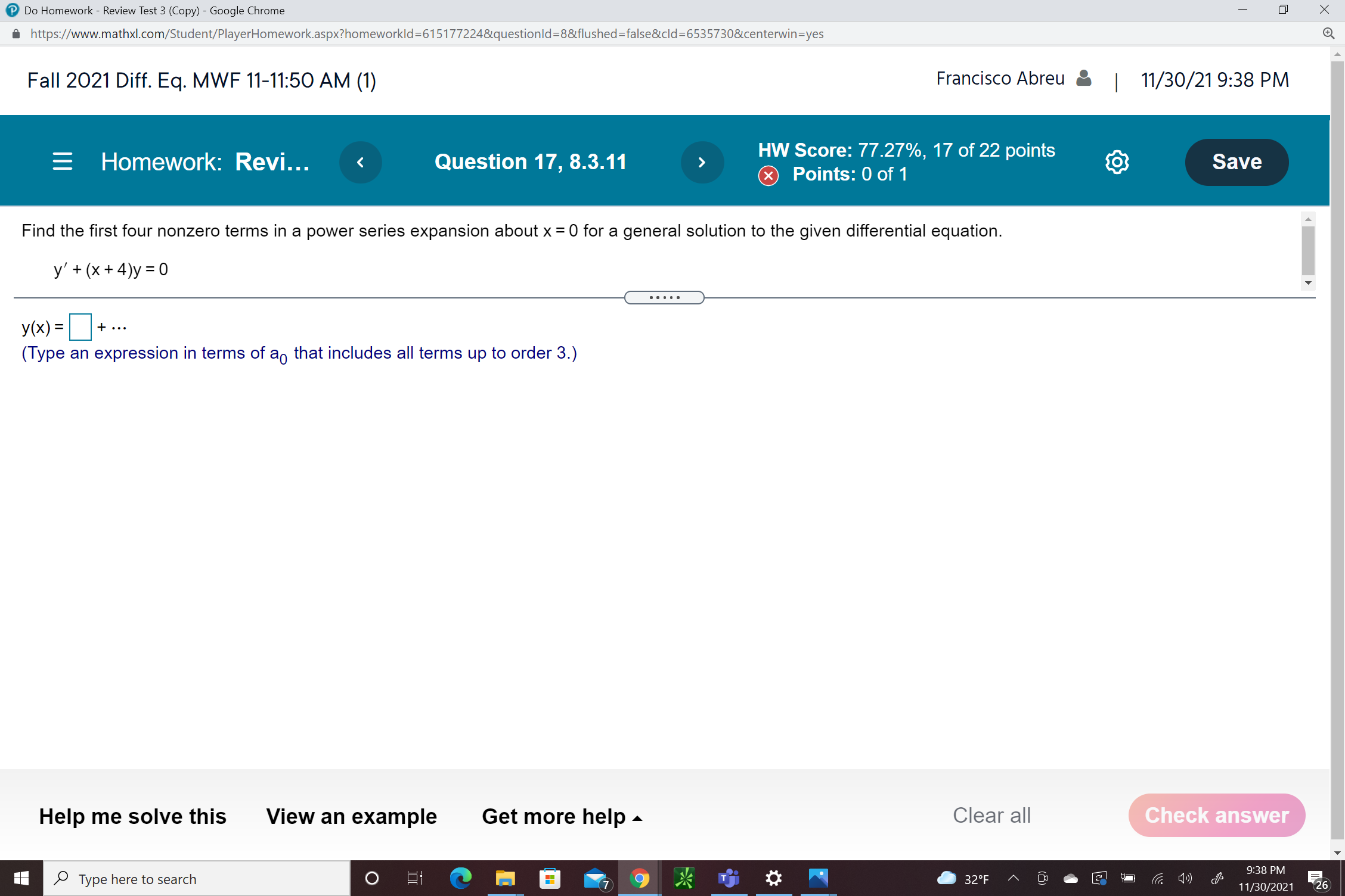 Do Homework - Review Test 3 (Copy) - Google