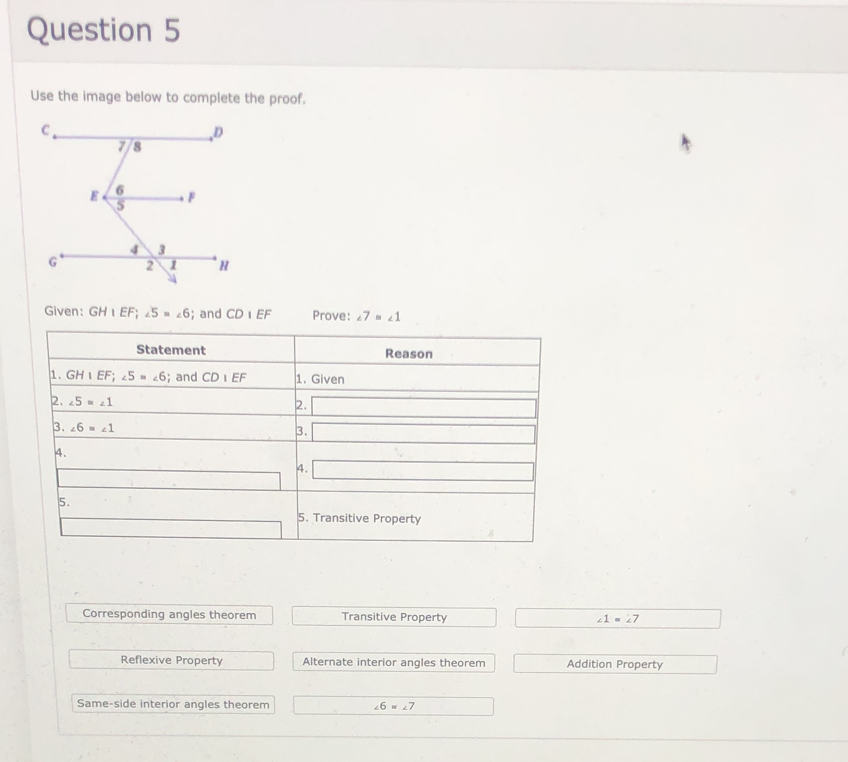 please help fill in the blanks Question 5 Use the