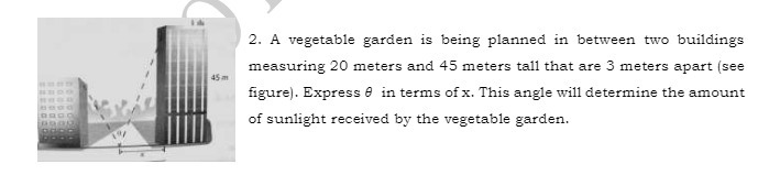 2. A vegetable garden is being planned in between