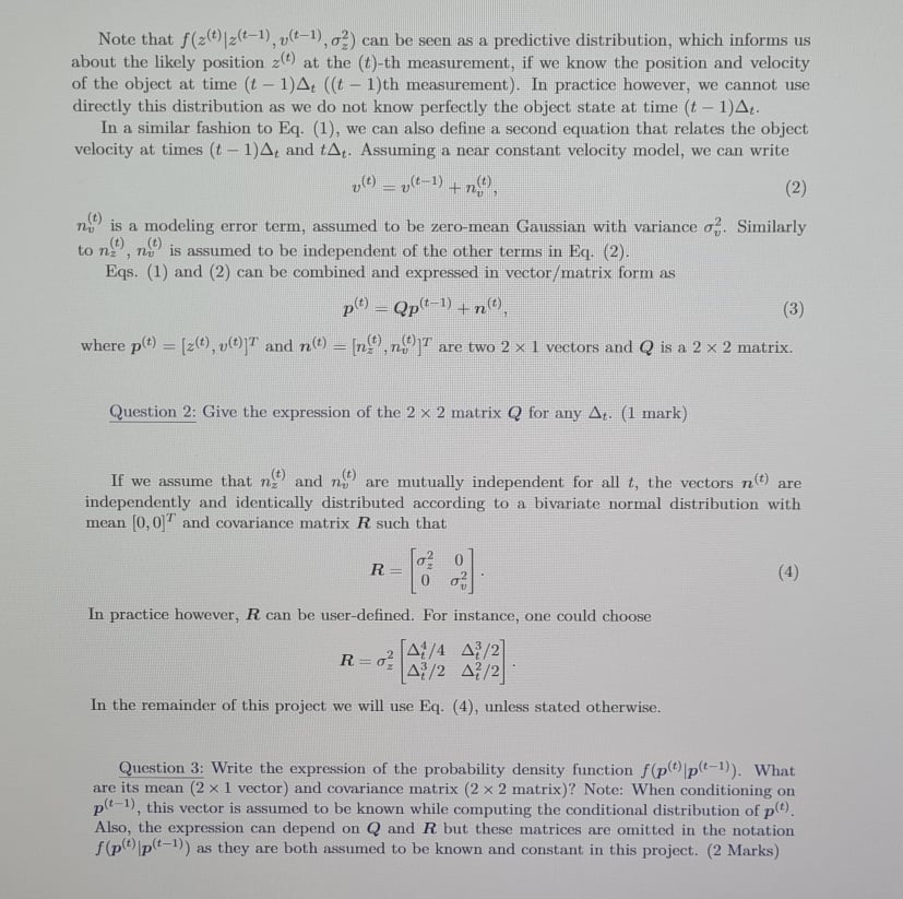 Note that f( 2(t) (z(t-1), u(t-1), 2) can be seen