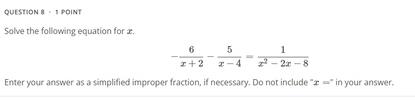 QUESTION 1 . 1 POINT Solve 2x (x + 2) +4 = 0 by
