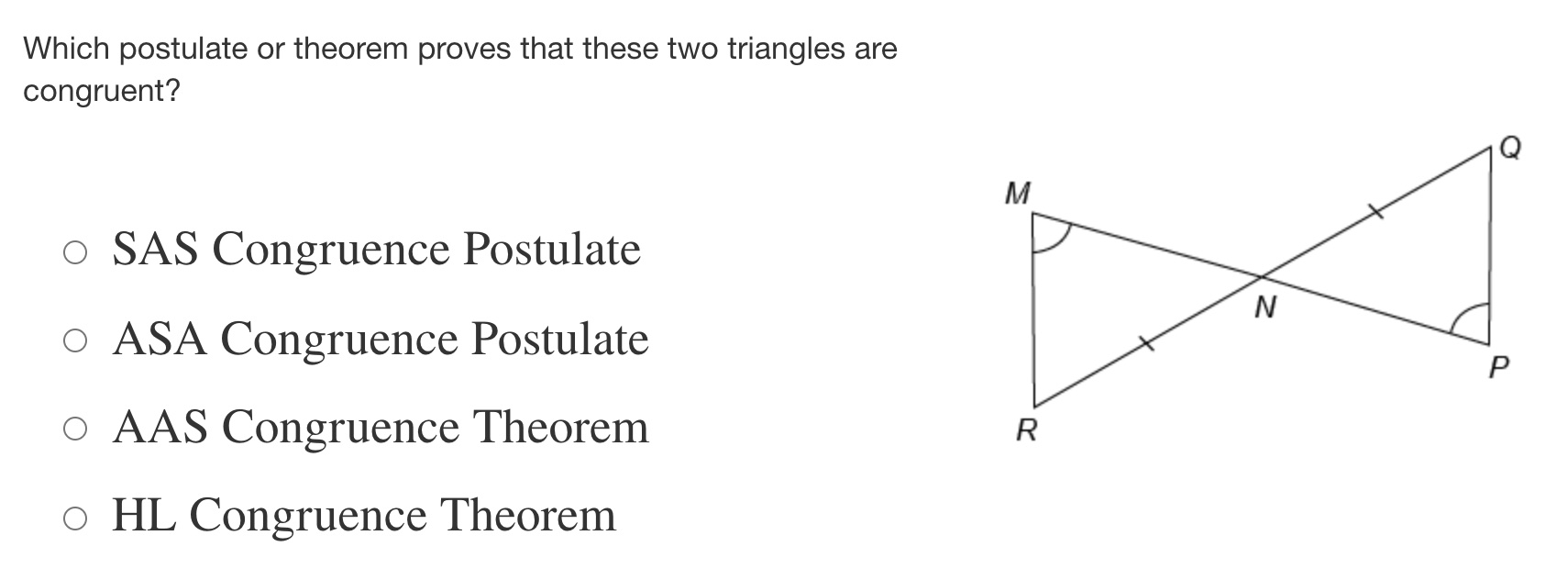 question 2 Which postulate or theorem proves that