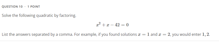 QUESTION 1 . 1 POINT Solve 2x (x + 2) +4 = 0 by