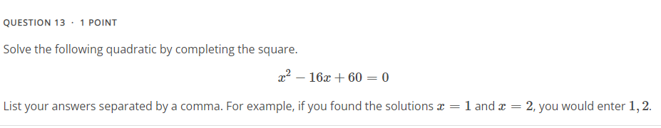 QUESTION 1 . 1 POINT Solve 2x (x + 2) +4 = 0 by