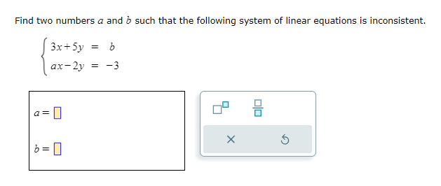 Find two numbers a and E! such that the fellewing