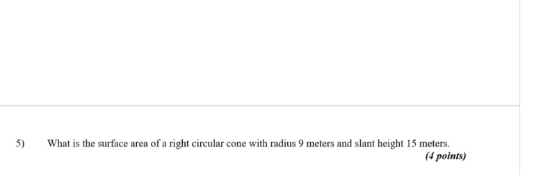 Solve and show all work please 5) What is the