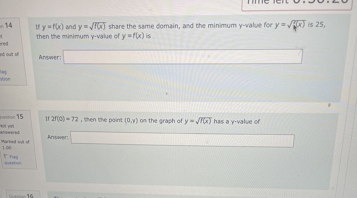 IIINIC ICIC in 14 If y = f(x) and y = vf(x) share