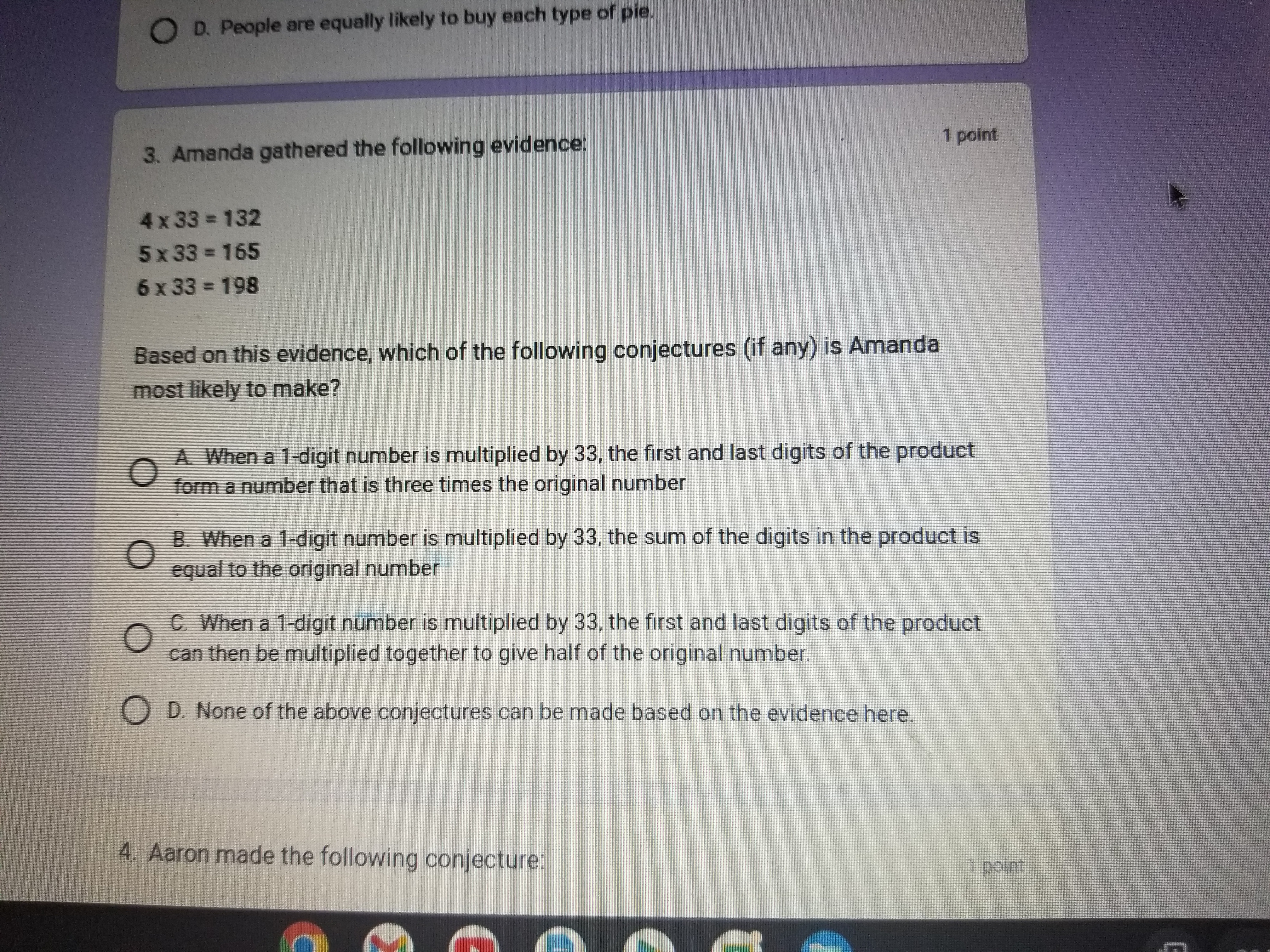 1. The following logical reasoning was performed