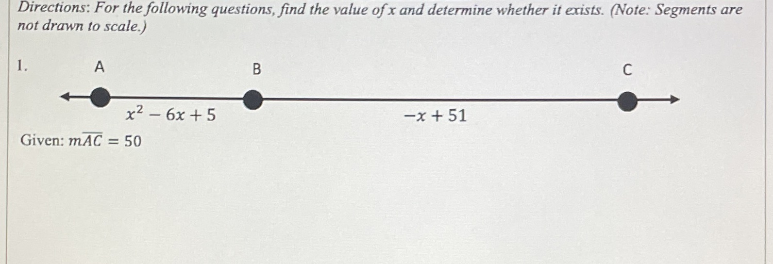 Directions: For the following questions, find the
