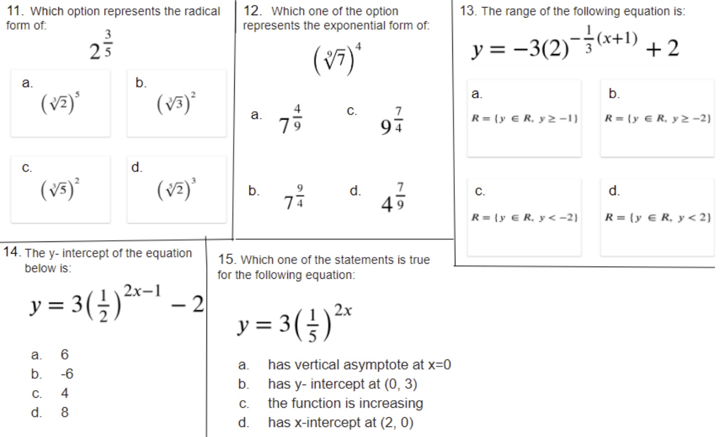 Please answer these multiple-choice questions