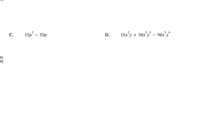 1) Expand the following expressions using F.O.I.L
