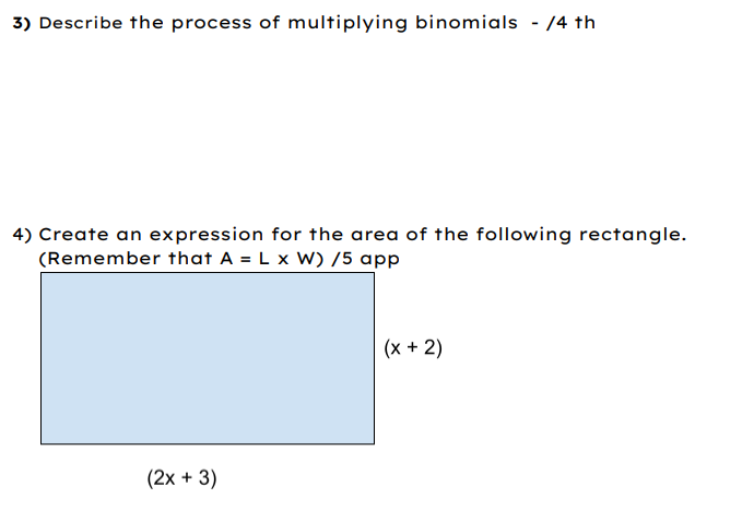 1) Expand the following expressions using F.O.I.L