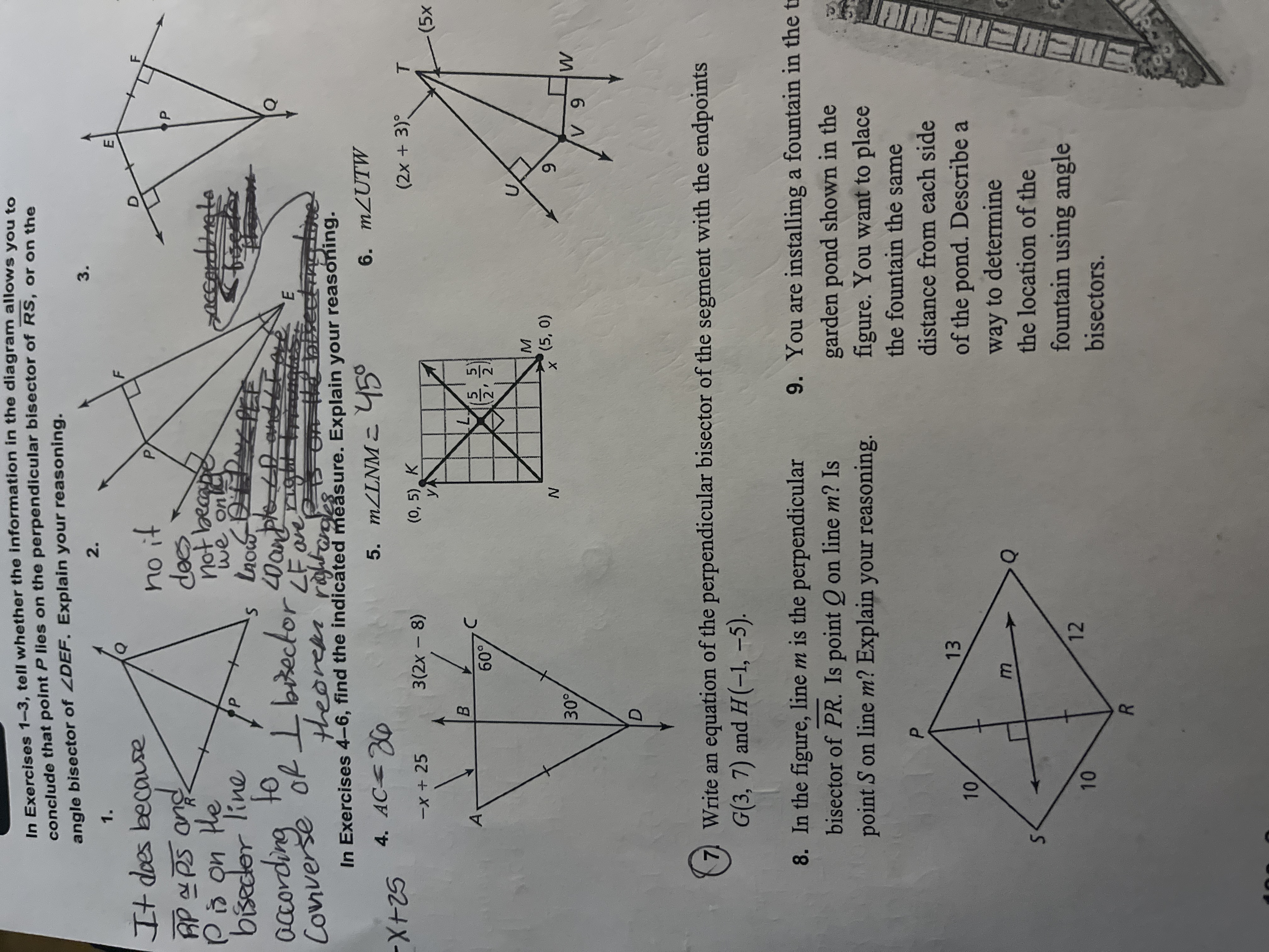 In Exercises 1-3, tell whether the information in