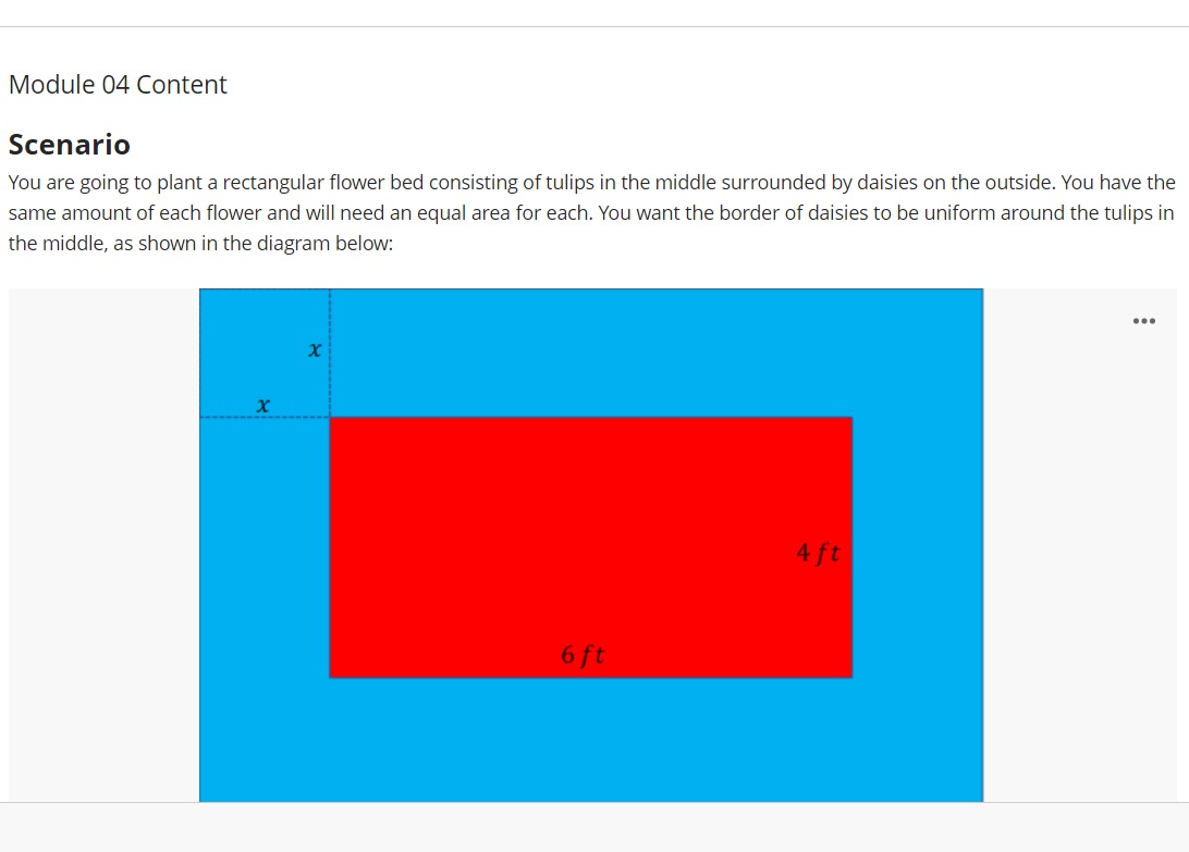 Module 04 Content Scenario You are going to plant