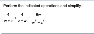 Add. Simplify, if possible. v+3 V - 5 + v - 5