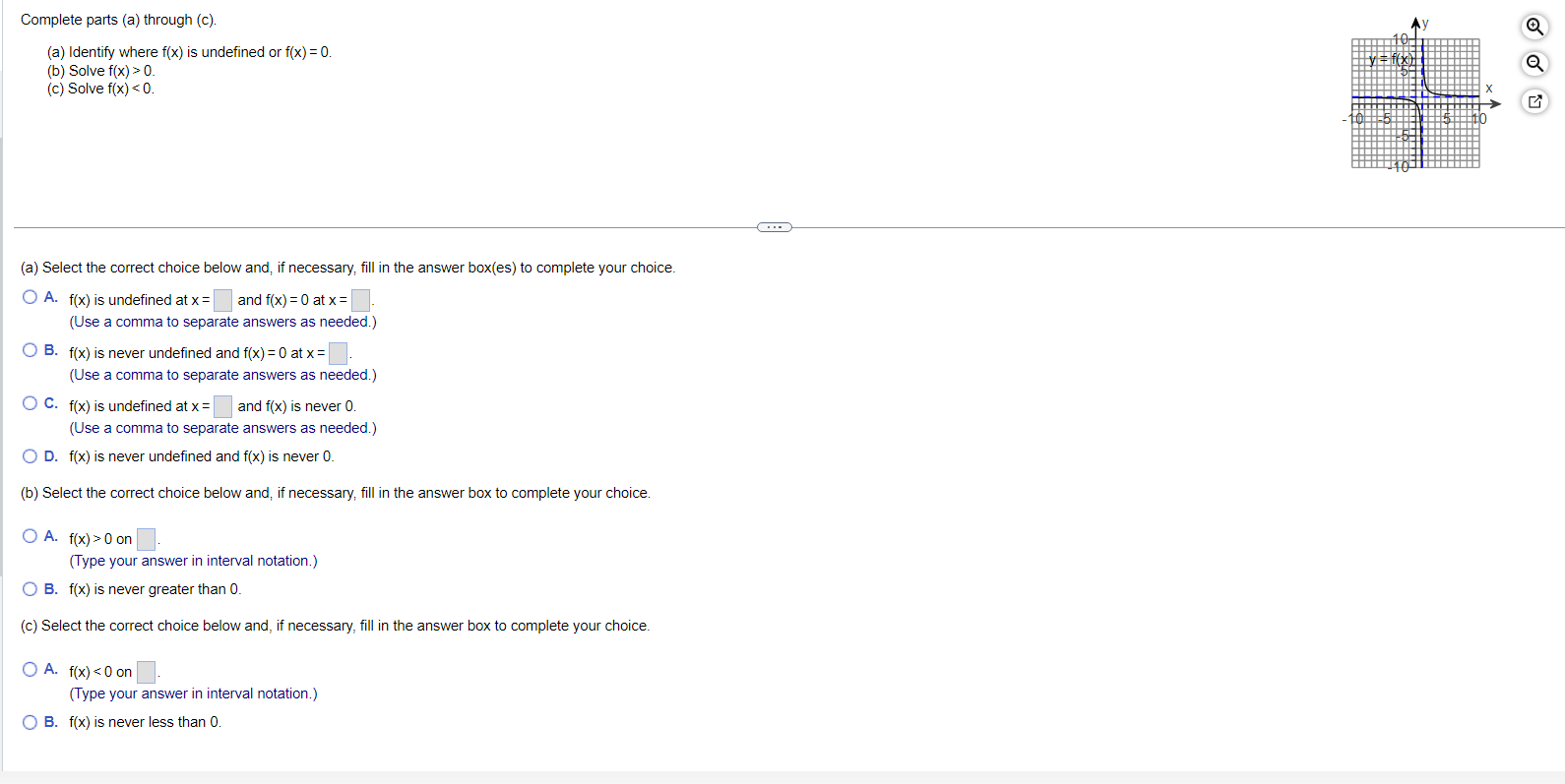 Complete parts (a) through (c). (a) Identify
