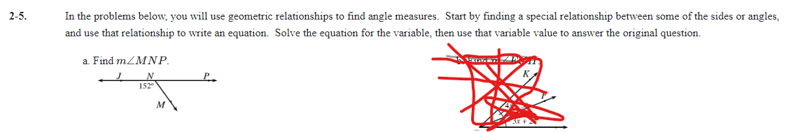 25. In the problems below, you will use geometric