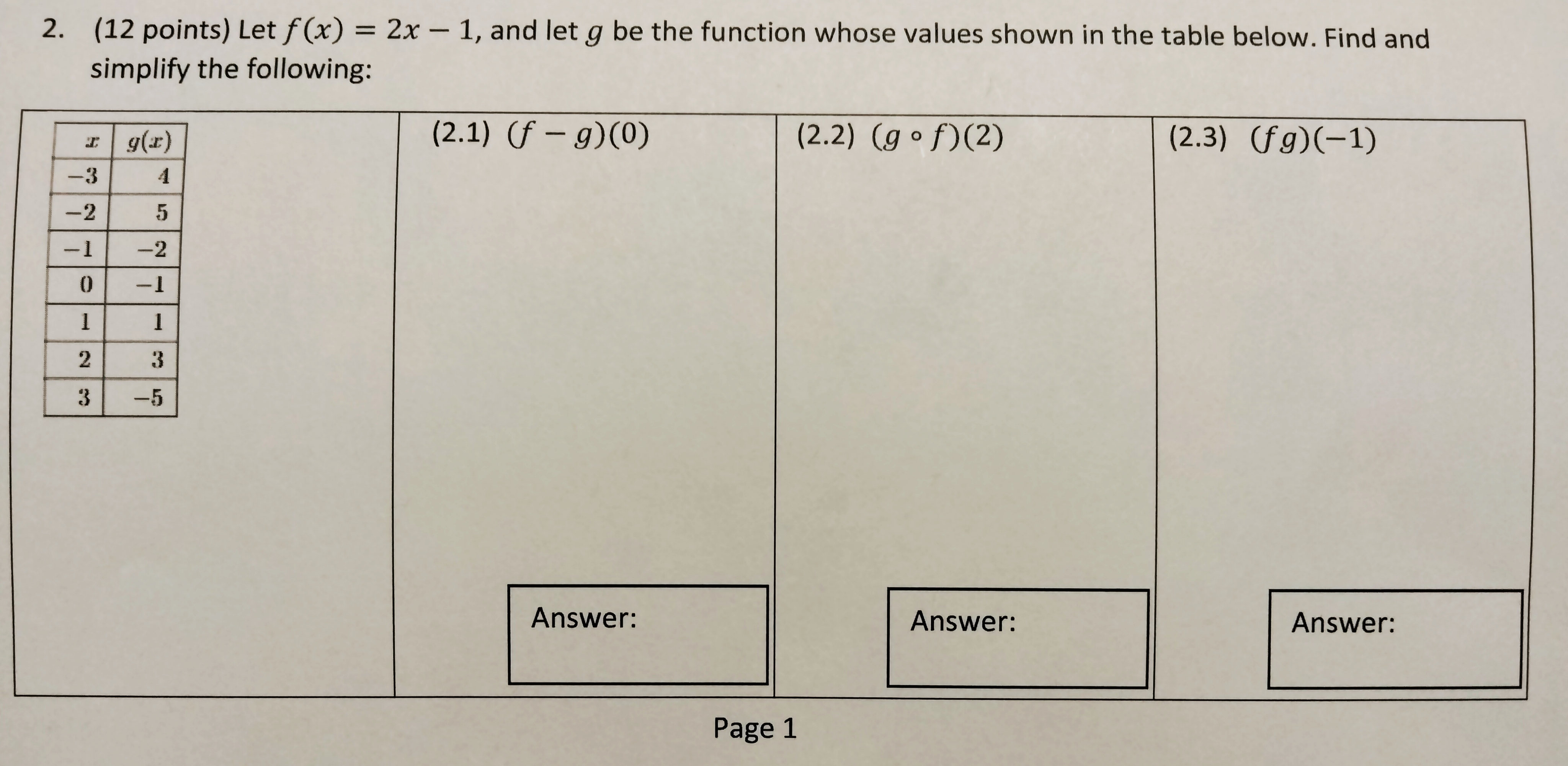 Please help: This math questions has 3 parts 2.