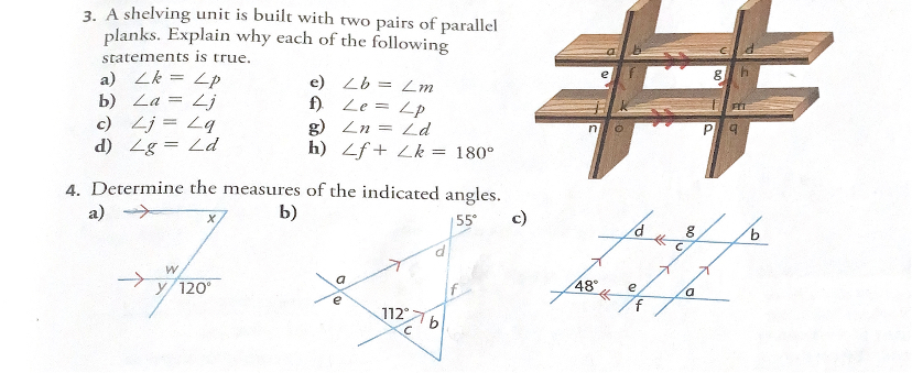 Exploring Parallel Lines I need help with these