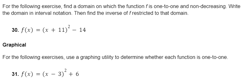 For the following exercise: nd a domain on. which