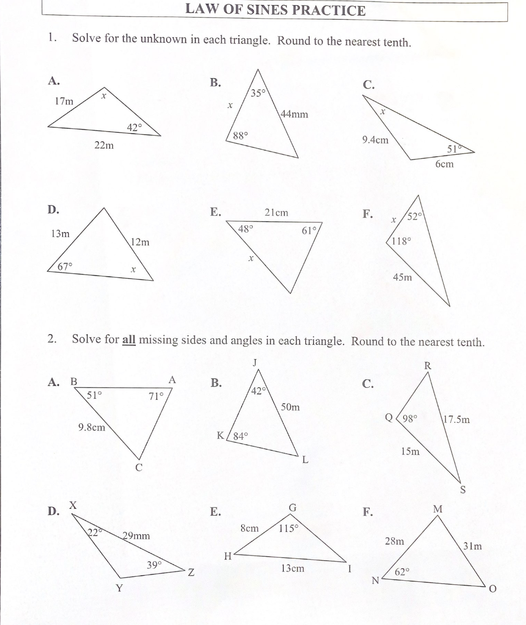I need help with these questions about Law of
